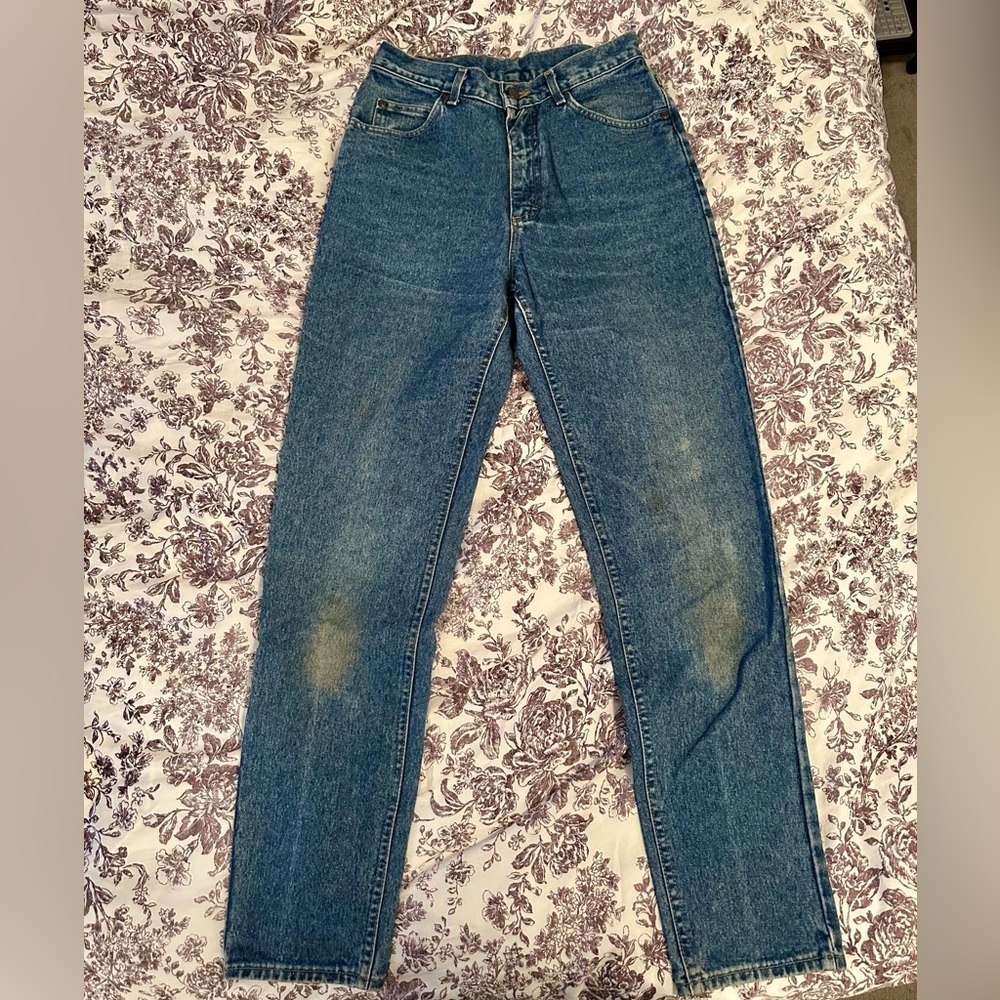 Classic Vintage Lee Blue Denim Jeans - Picture 8 of 13
